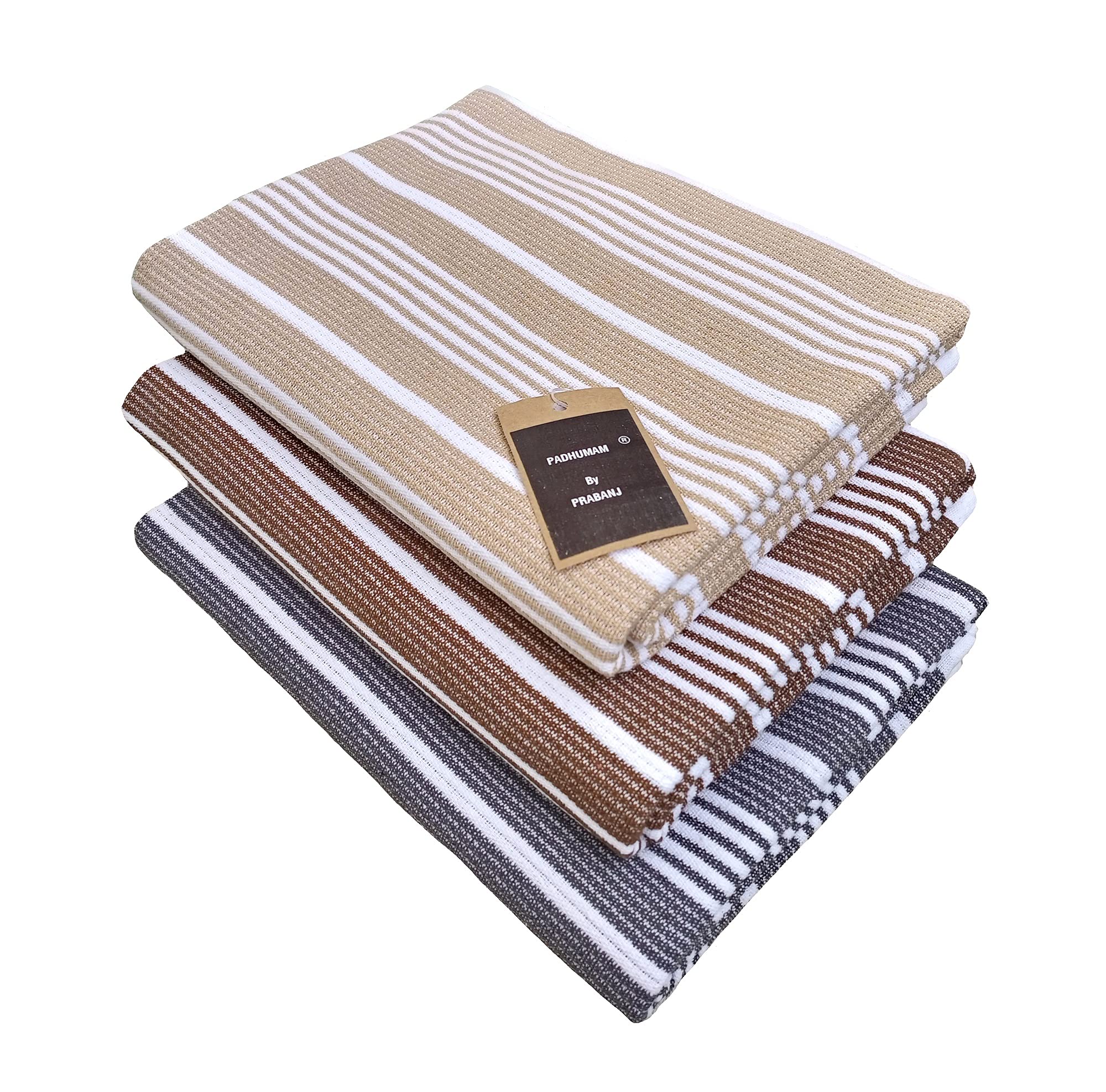 PADHUMAM Cotton Bath Towels Size 75cm x 150cm - Multicolor- 3 Color Combo (B09BYX6KS8) Amazon Price History, Amazon Price Tracker