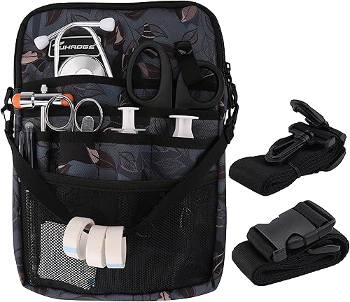 Vista 48 de Riñonera para enfermera con soporte para cinta, organizador de bolsillo para enfermeras para profesionales médicos, bolsa de cintura de enfermera