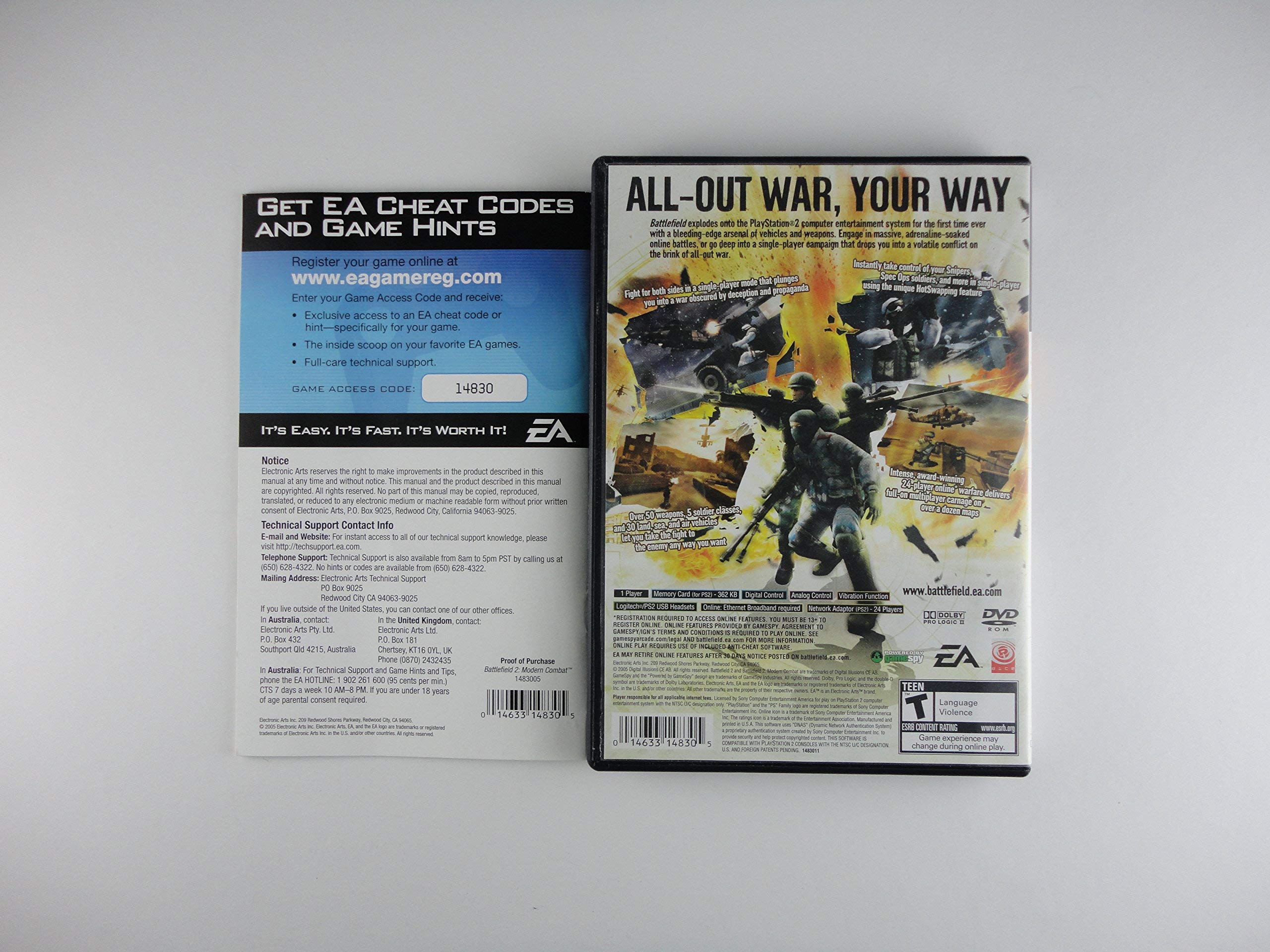 Amazon.com: Battlefield 2 Modern Combat - PlayStation 2 (Renewed