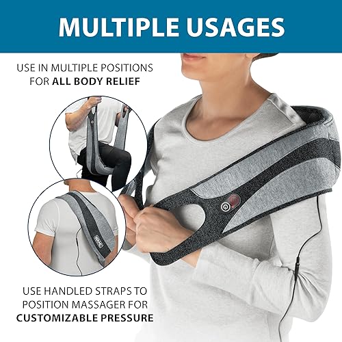 Miniatura 4 de Wahl Masajeador corporal con calor, nodos de masaje shiatsu, alivio calmante del dolor para cuello, espalda, hombros y piernas, elegible para FSA,
