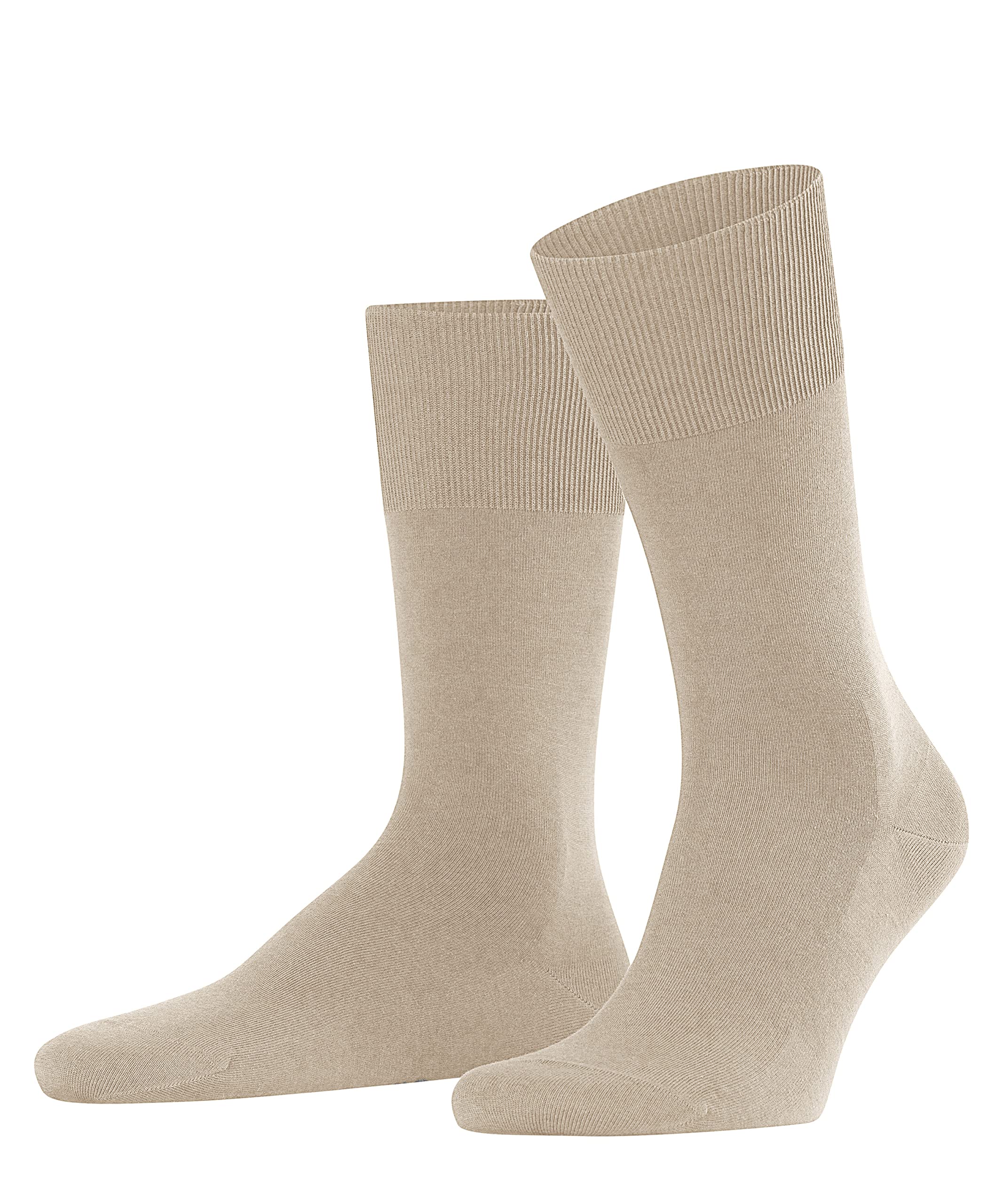FALKE Men's ClimaWool M So Temperature-Regulating Plain 1 Pair Socks, Beige Pebble Melange 4044, 10-11