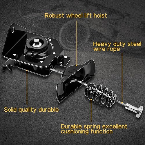 Miniatura 3 de 924-510 Elevador de neumáticos de repuesto con carretilla para GMC Sierra/Chevy Silverado 1999-2019 | Compatible con GMC Yukon/Chevy Tahoe 2000,