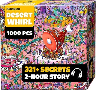 QUOKKA 1000 Piece Jigsaw Puzzle for Adults Mythories Burning Ham – Premium Box Packaging with Extra Fun Challenges, Perfec...