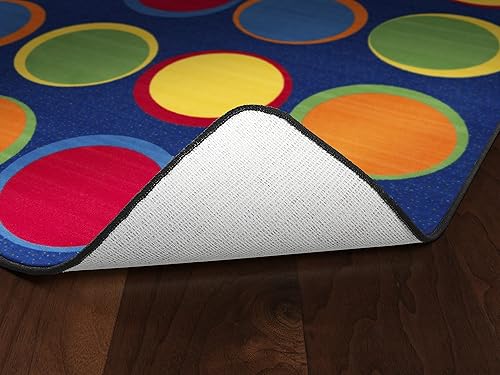 Miniatura 18 de Flagship Carpets Sitting Spots - Alfombra rectangular de asiento para aula infantil o sala de juegos infantil, alfombra de aprendizaje en el hogar,