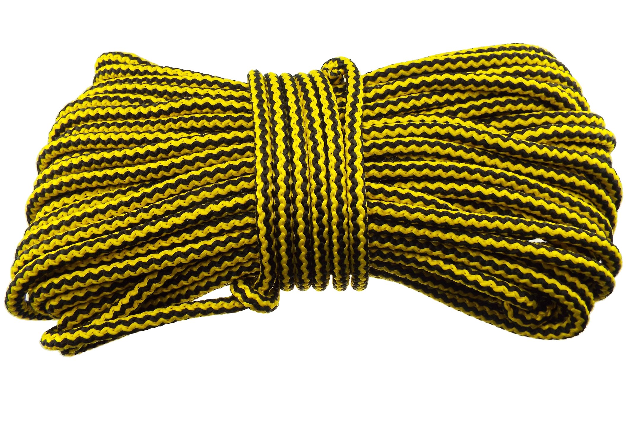 Cost Wise Yellow/Black 6Mm Rope/Cord,General Purpose,Polypropylene(Full 10M(32.5Ft) ()