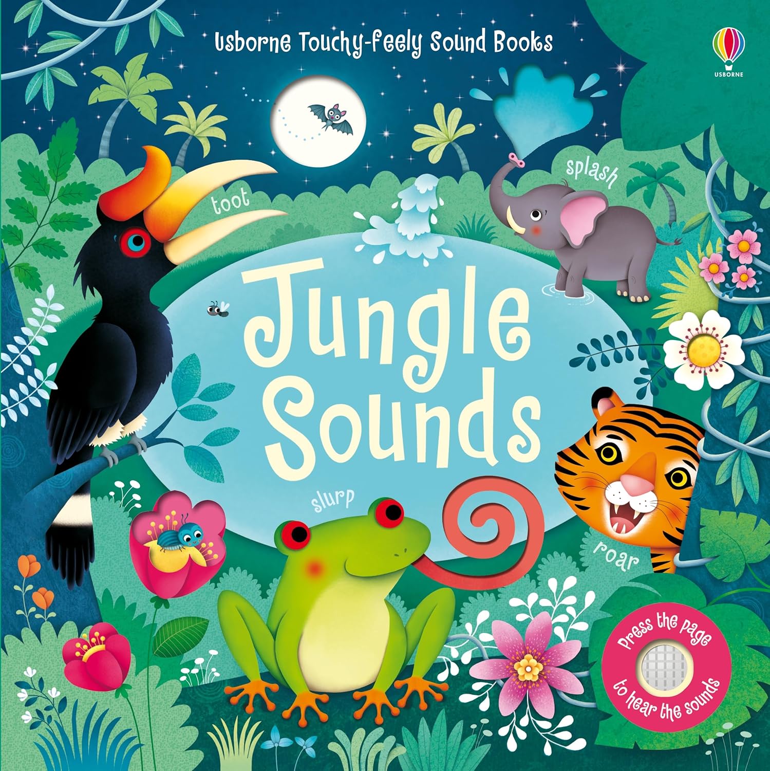 Jungle Sounds Usborne Interactive Sound Book: 10 Rainforest Animal Noises for Kids Ages 3-5