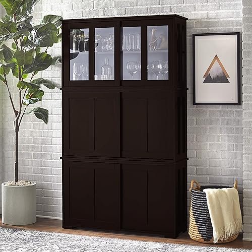 Miniatura 3 de Target Marketing Systems Pacific gabinete apilable, Tablero de fibra de desnsidad media, Marrón