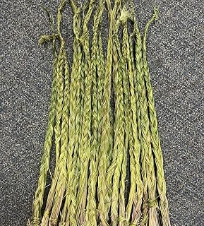 Fresh Sweet Grass for Smudging Hand Braided 22-24", Ceremonial Sweet Grass, Sweetgrass, Fresh Sweet Grass 1pc