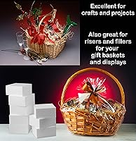 Vista 8 de Silverlake - Espuma artesanal de 4 x 4 x 2 para proyectos de bloques de espuma de poliestireno (paquete de 12)