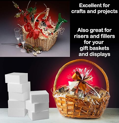 Miniatura 8 de Silverlake - Espuma artesanal de 4 x 4 x 2 para proyectos de bloques de espuma de poliestireno (paquete de 36)