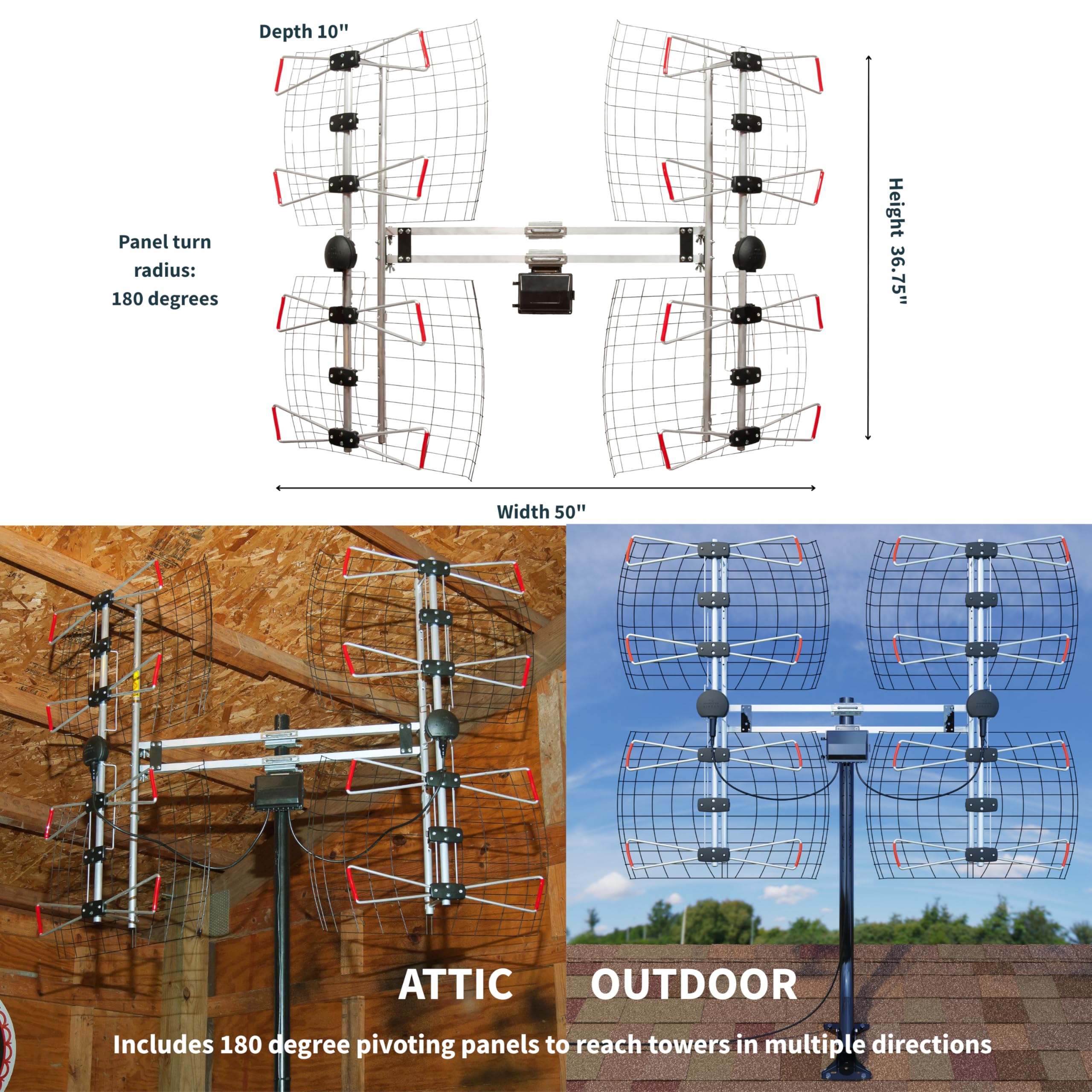 (未使用･未開封品)DB8E BOWTIE UHF ANT DB8e 8-Element Bowtie Attic Outdoor HDTV Antenna