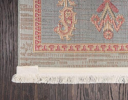 Miniatura 8 de Unique Loom Fars Collection - Alfombra moderna con diseño tribal de medallones con tonos naturales, 9 x 12 pies, azul claroazul marino