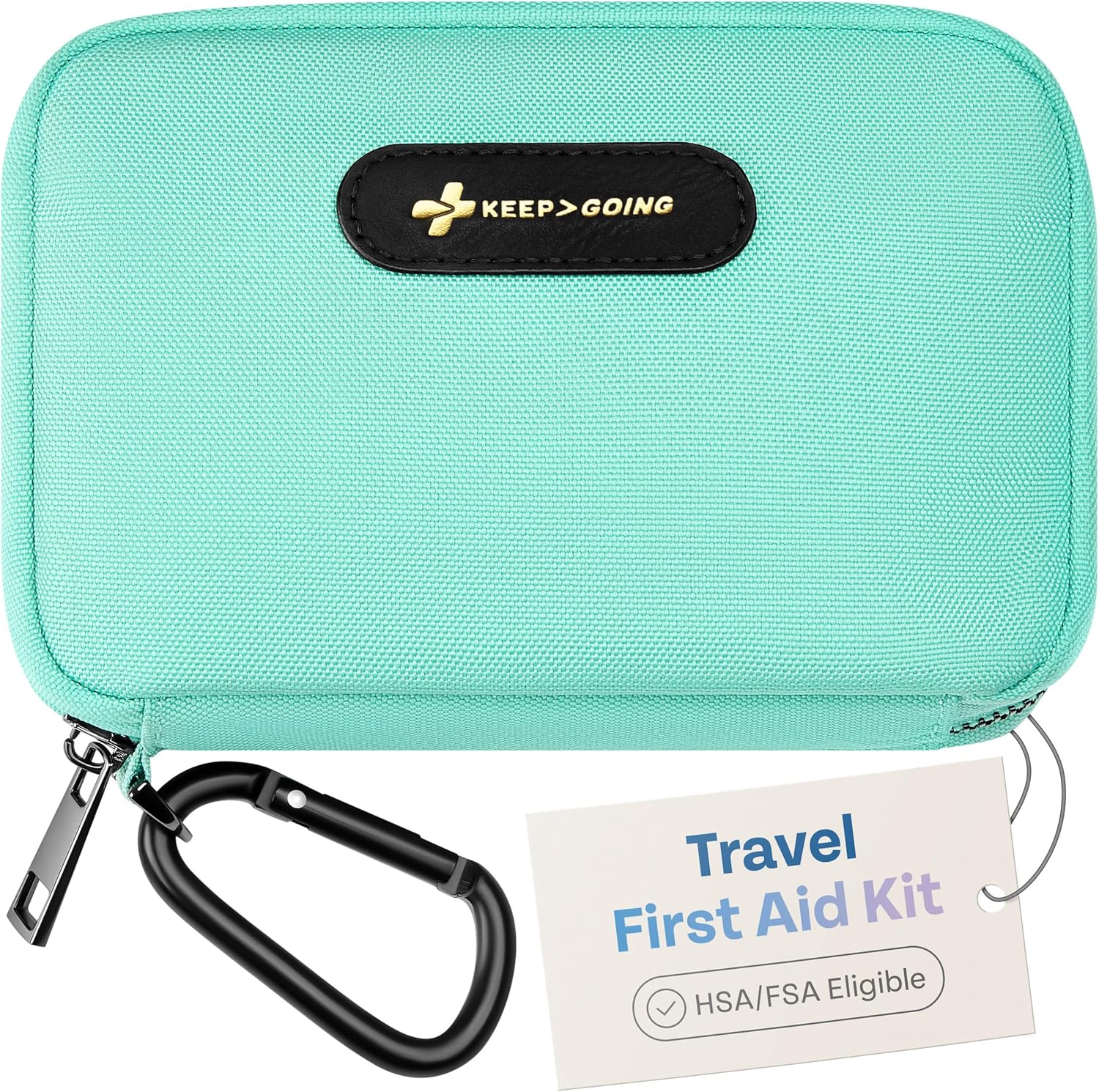 KeepGoing Travel First Aid Kit for Car, Home, Hiking, Camping and Outdoor Emergencies – First Aid Kit Travel Size TSA-Approved KeepGoing Travel First Aid Kit for Car, Home, Hiking, Camping and Outdoor Emergencies – First Aid Kit Travel Size TSA-Approved