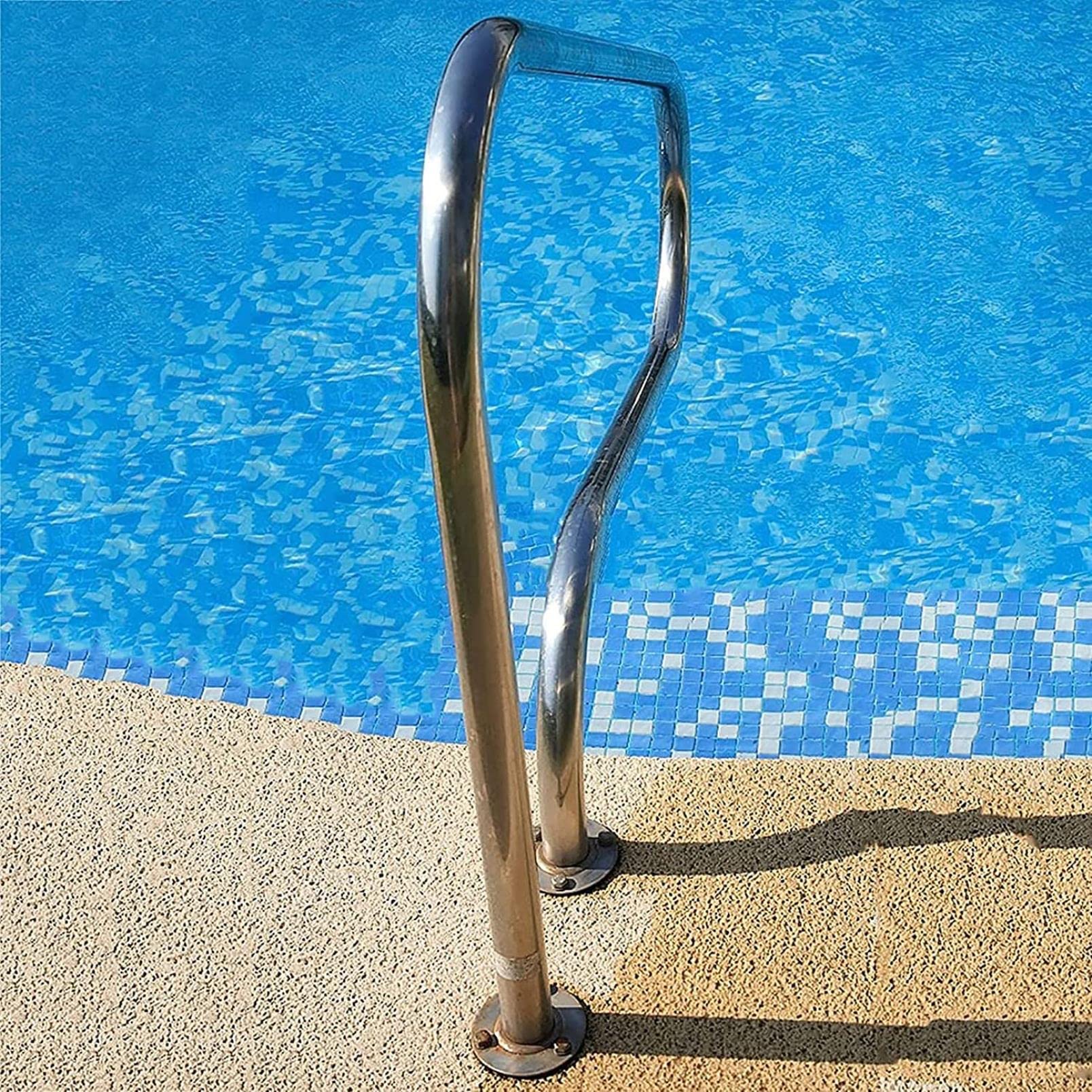 Main courante de piscine en acier inoxydable 304 supérieure pour une finition haut de gamme