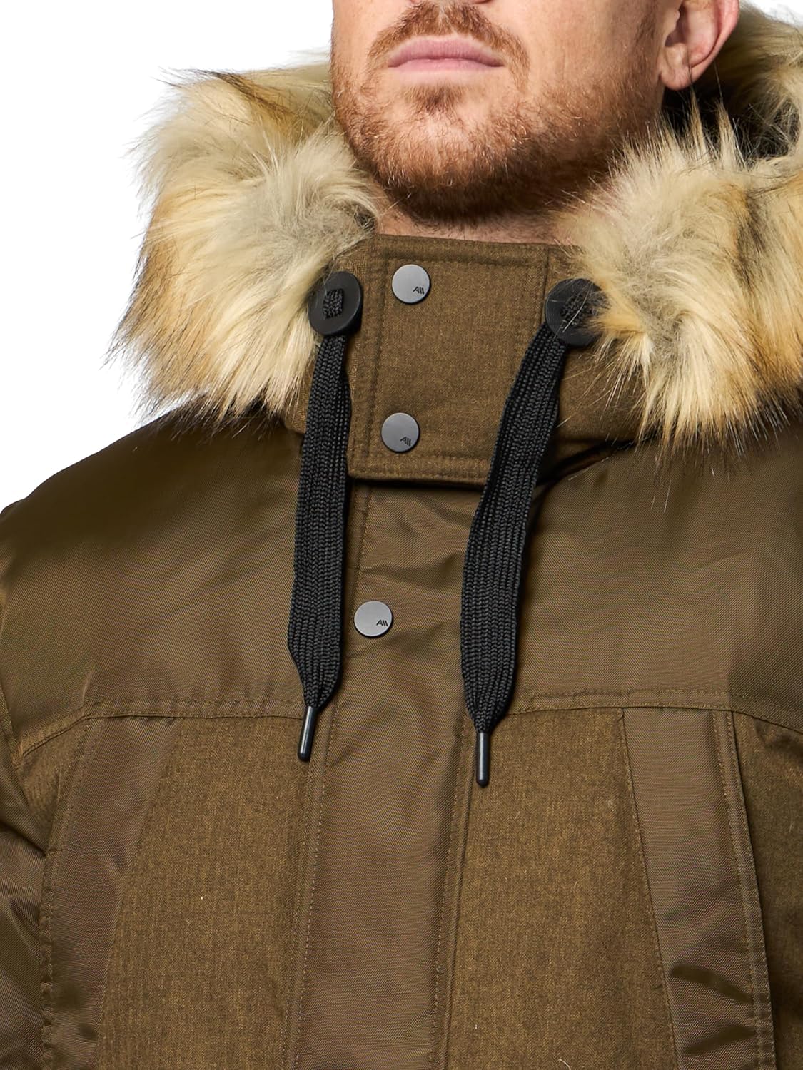 Andrew Marc mens Outerwear Tripp Mixed Media Faux Fur Hooded Parka - Image 3