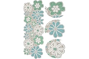 Handcrafted Floral Leaves Flower Haft Seen Decoration Beaded Table Runner