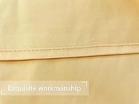 Vista 4 de iMaylex Fundas de almohada suaves 100% algodón egipcio con cierre de cremallera, acogedoras y ligeras, juego de 2, albaricoque, Queen, 20 x 30