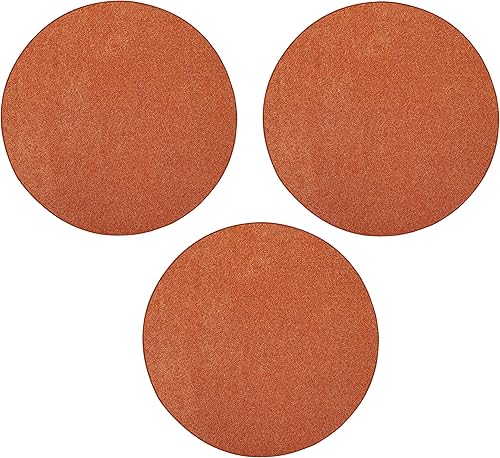 Furnish my Place Alfombra moderna de felpa de color naranja liso, para interiores y exteriores, ideal para niños, mascotas, eventos, bodas, sala de