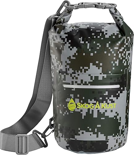 Skog Å Kust DrySåk - Bolsa seca impermeable con bolsillo exterior con cremallera, para kayak, rafting, navegar, natación, campamento, senderismo,