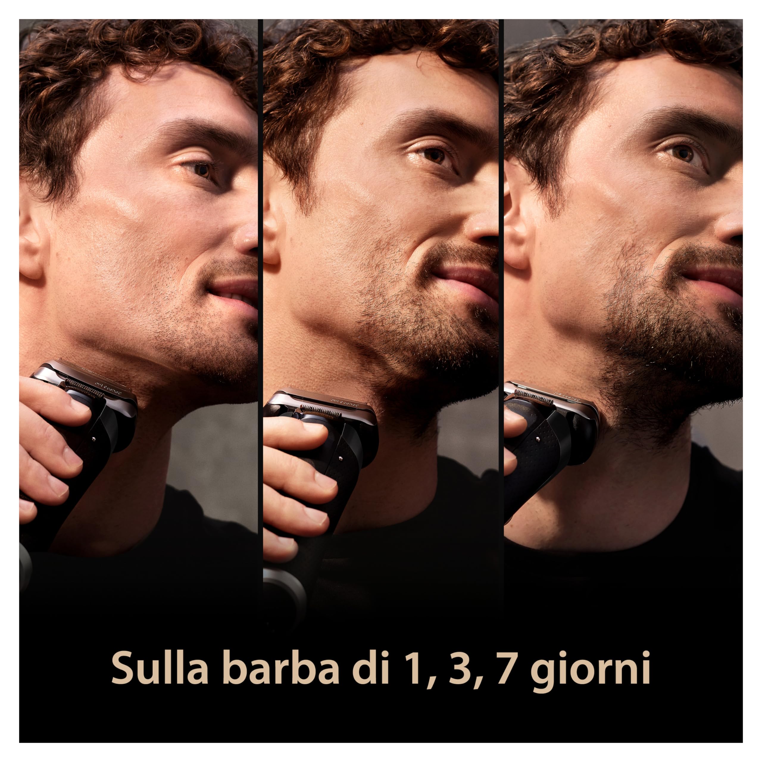 Braun Series 9 PRO+ Rasoio Elettrico Barba, 5 Elementi Di Rasatura Professionali E Rifinitore Di Precisione Pro, Base di ricarica, Wet & Dry Con 60 Minuti Di Utilizzo, Prodotto In Germania, 9510s,