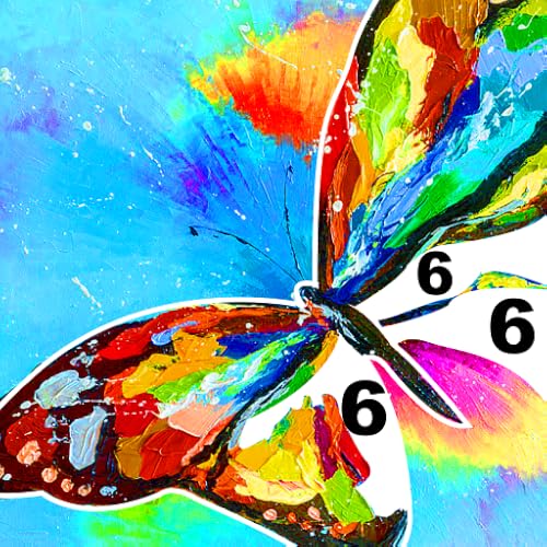 Oil Paint Book - Color by Number Pages
