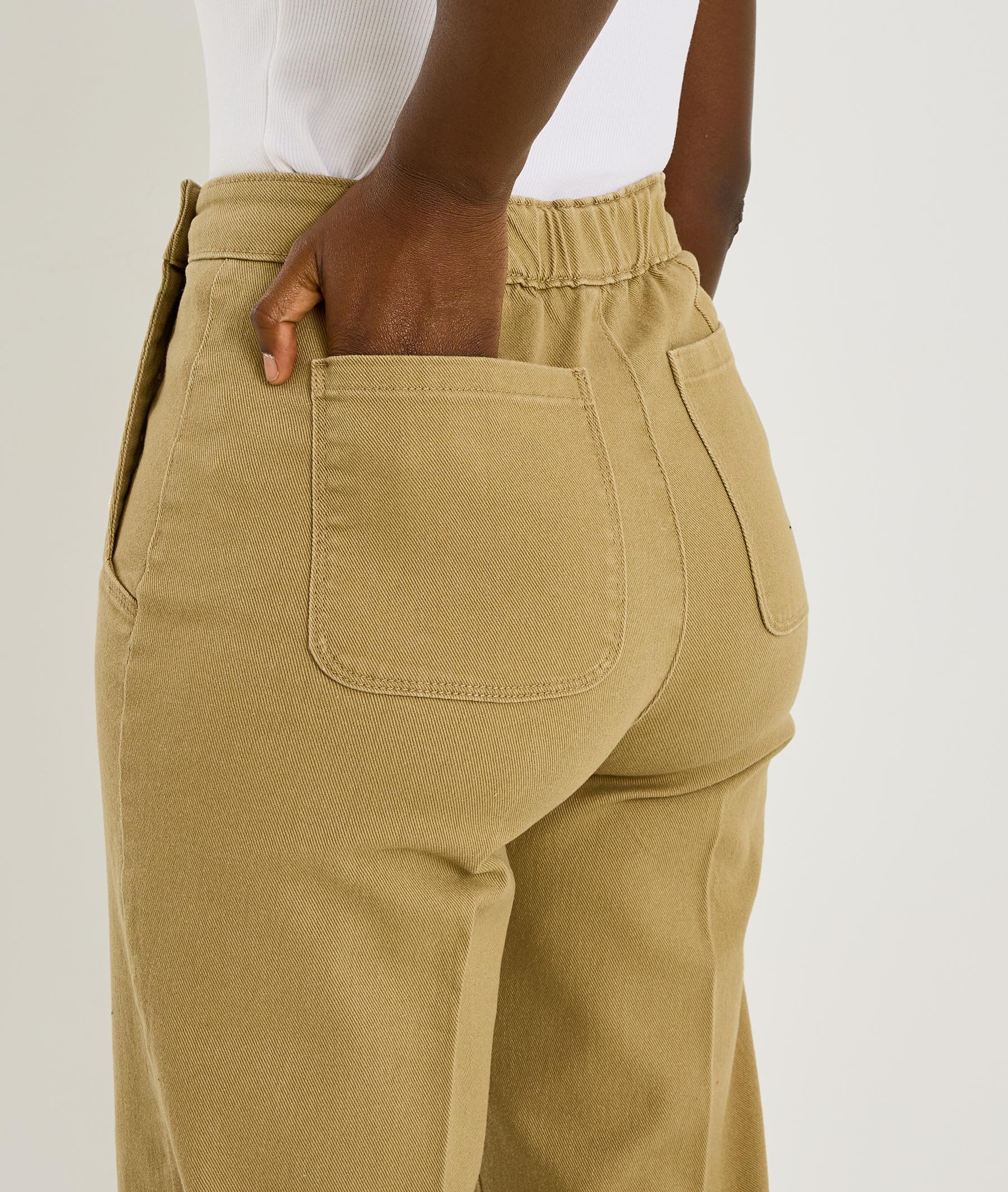 Grain de Malice Jean Flare à Pont Pompon F02 Femme