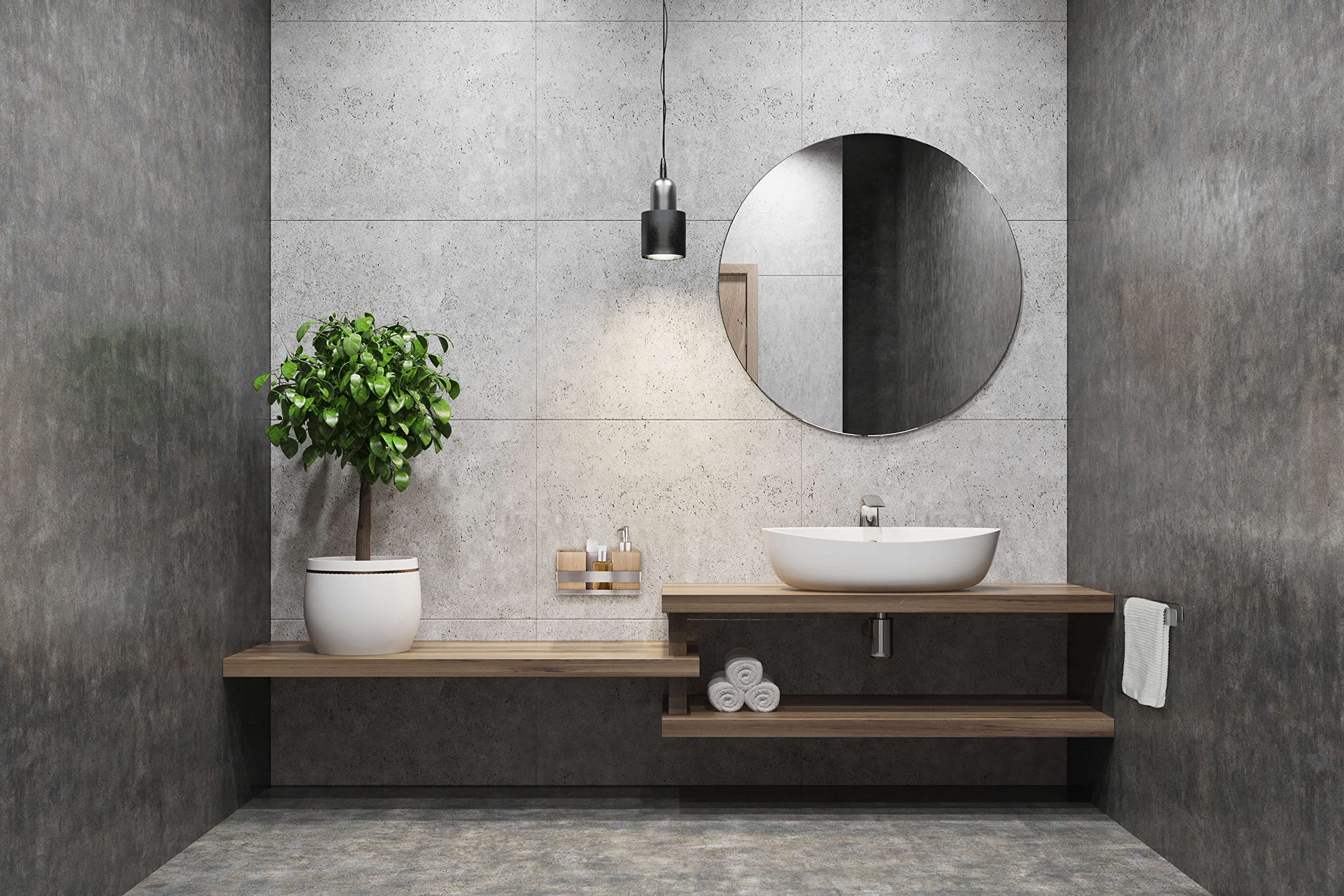 LIEBHEIM Porte-Serviette Salle de Bain - Porte Serviette Mural sans Percage - Support Serviette Salle de Bain - Porte Torchon (Acier Inoxydable Brossé 22 cm)