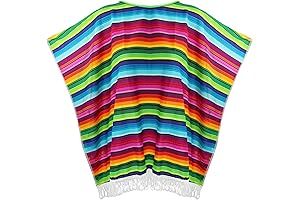 Cinco de Mayo Clothes: Mexican Serape Poncho Costume for Festive Celebrations