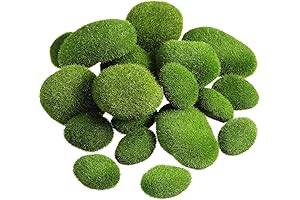 TecUnite 20 Pieces Artificial Moss Rocks
