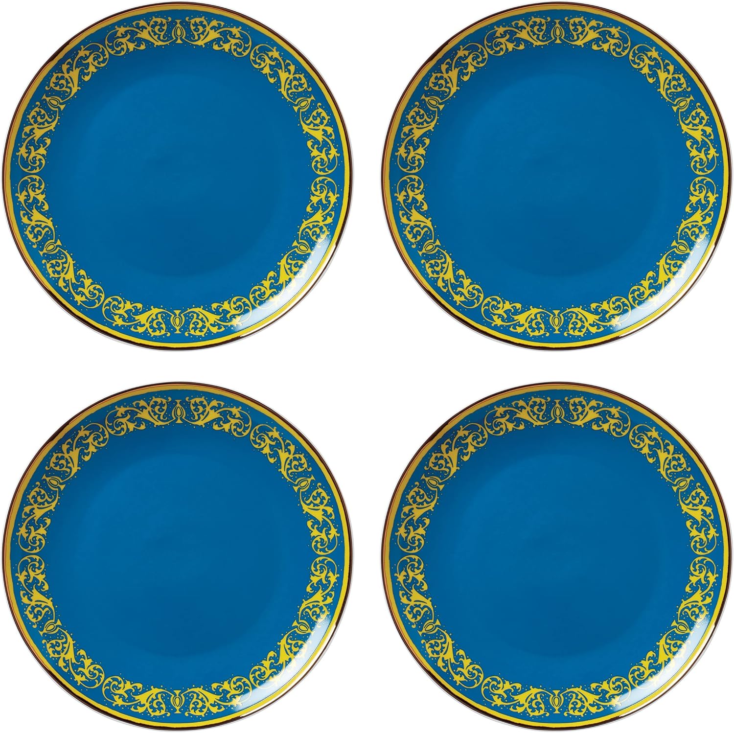 Lenox Blue Lx Remix 4-Piece Accent Plate Set, 3.97
