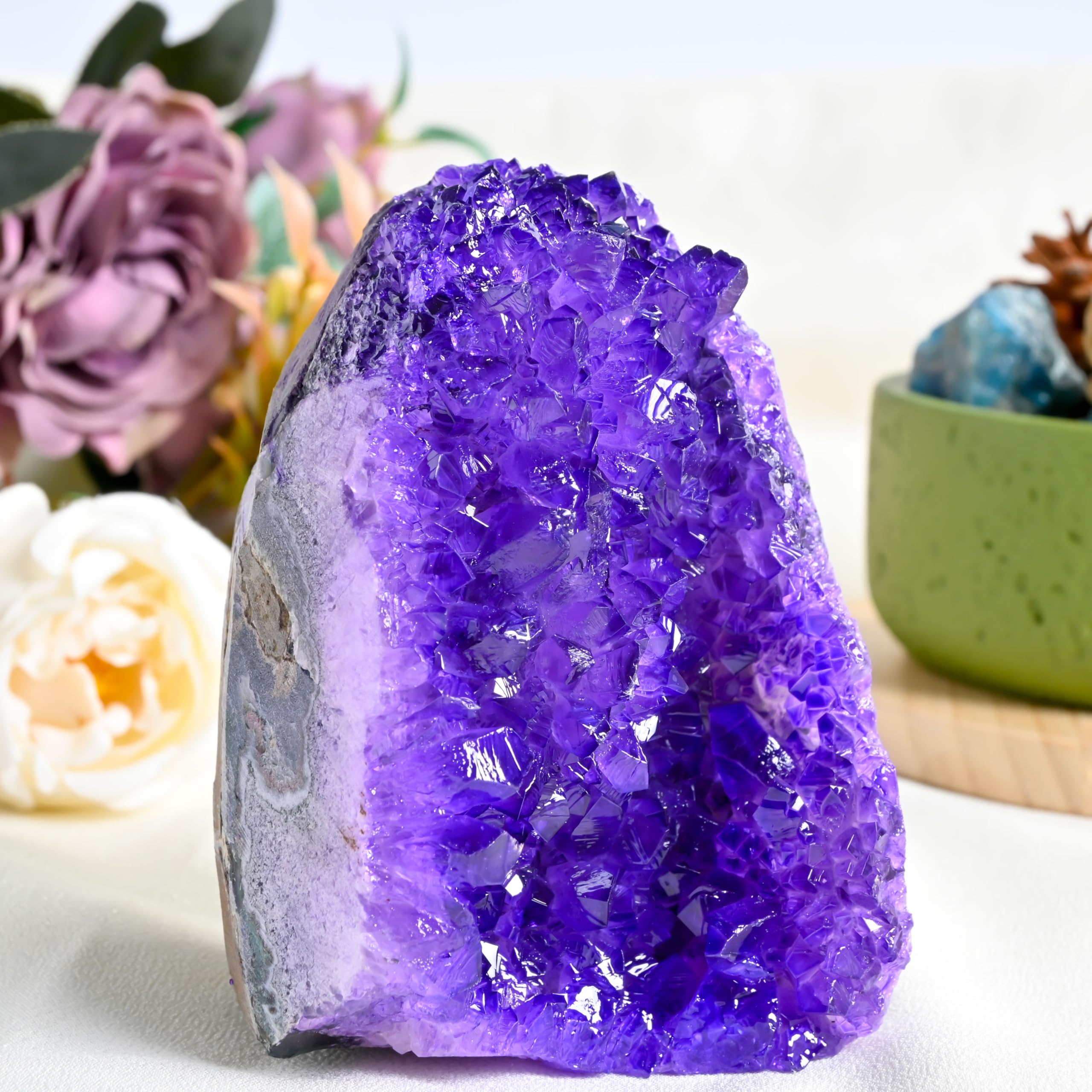 Purple Geode Cluster 300-400g (0.66-0.88lb) 5-10cm – CrystalHola Spiritual Crystal, Home & Office Decor, Cathedral