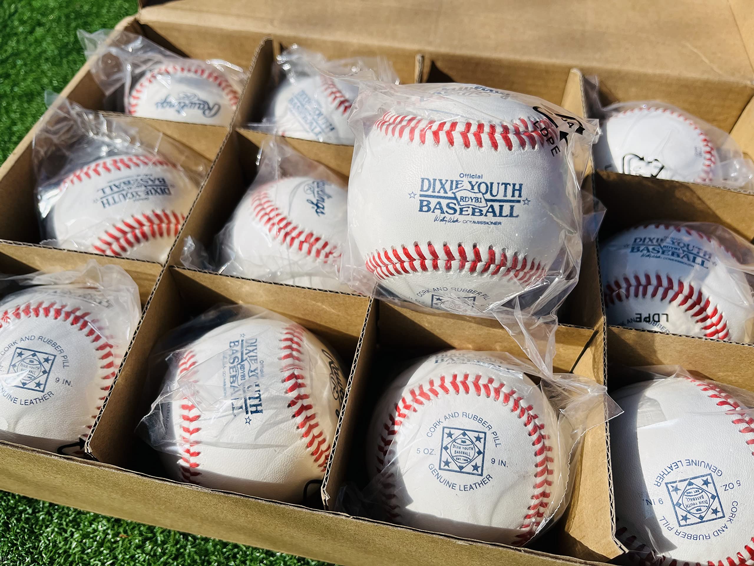 Rawlings | Dixie Youth League Baseballs | Grado de competición | RDYB1 | Juventud/14U | 12 Unidades