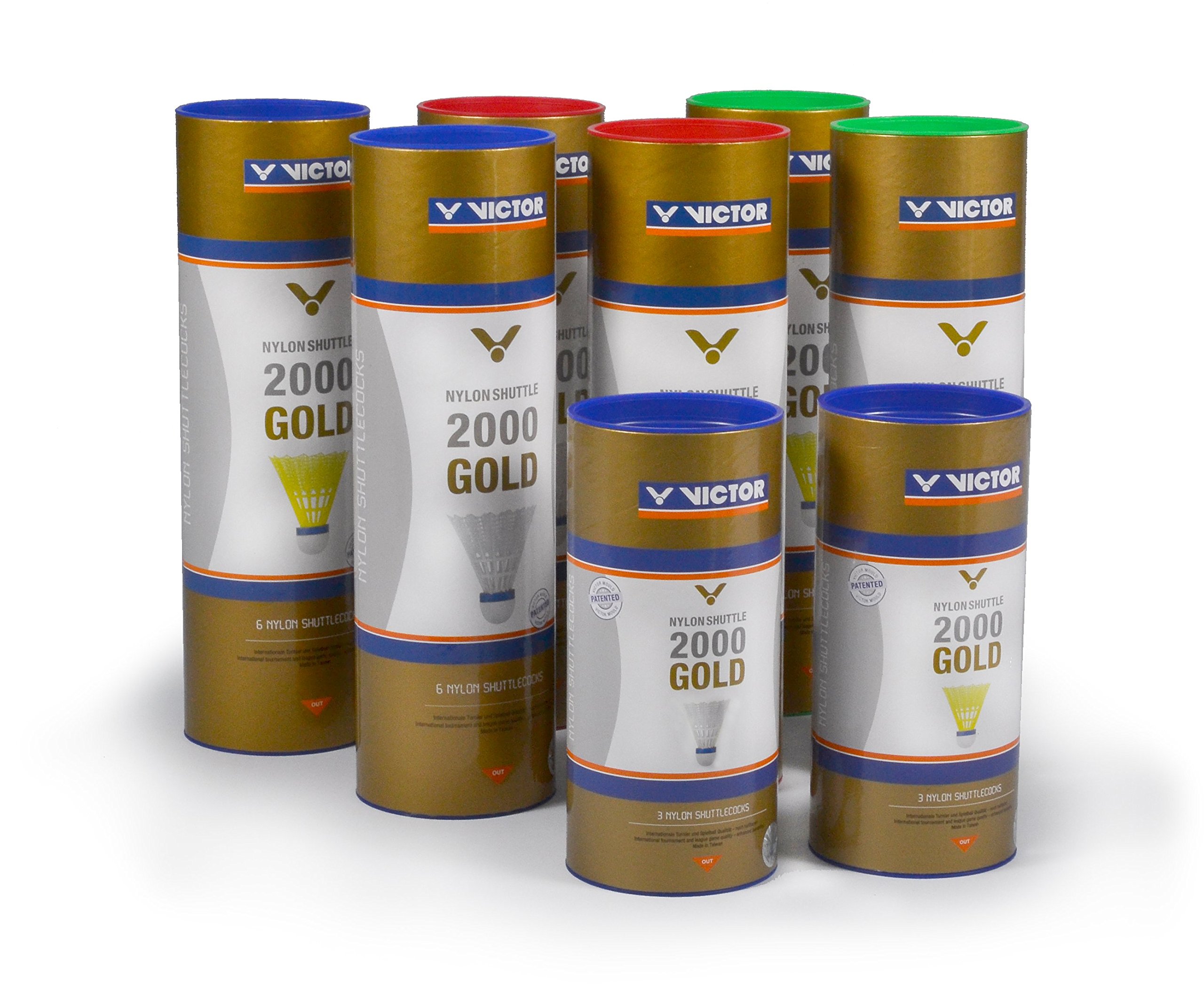 Victor Nylon Shuttle 2000 Gold Volant de Badminton boîte de - 5