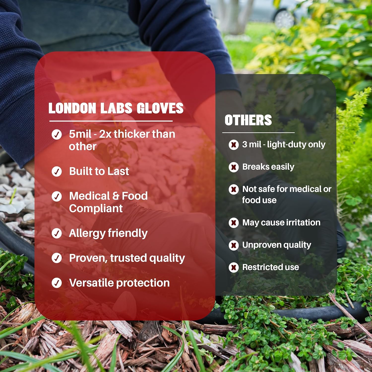 Black Synthetic Vinyl Exam Gloves Powder Free and Latex Free - Image 5