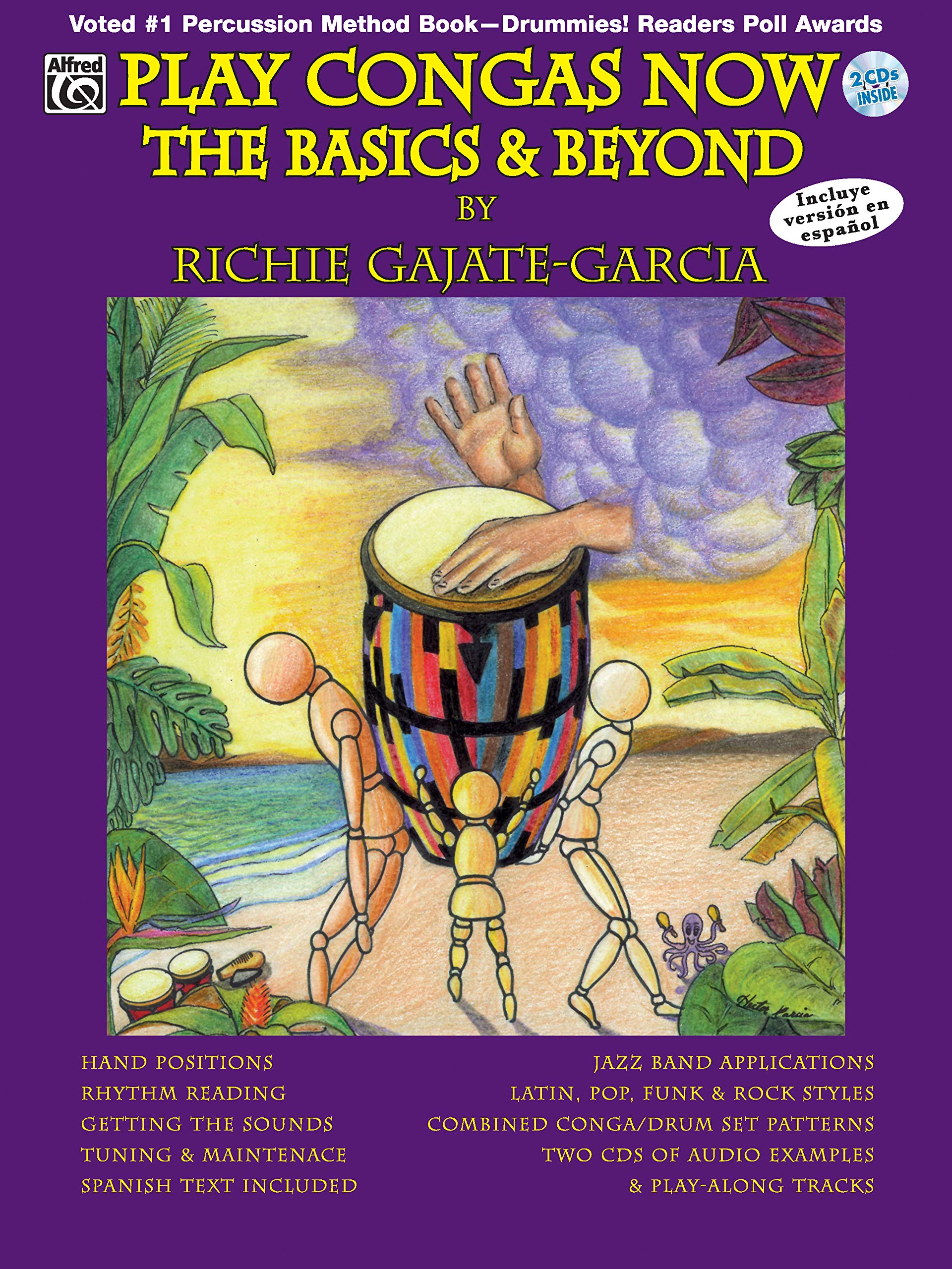 Play Congas Now: The Basics & Beyond (Spanish, English Language Edition), Book & Online Audio (Spanish Edition)