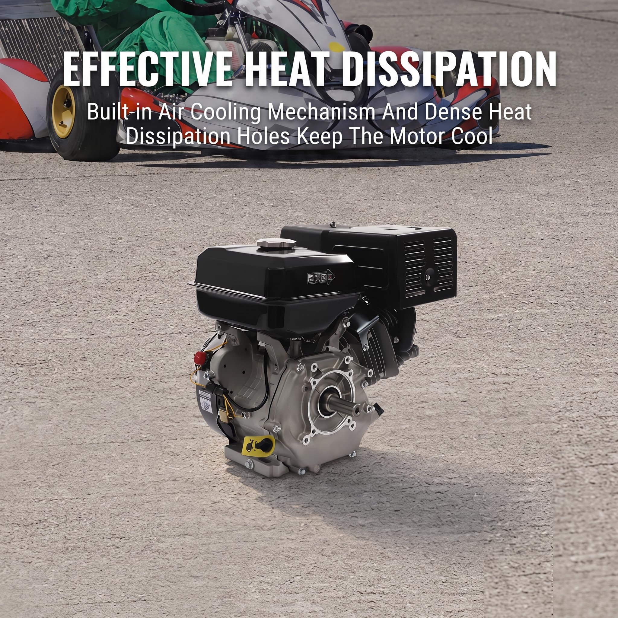 Moteur à Essence, 4 Temps Moteur Thermique 7,5 CV 9,7 Kw 3600 r/min