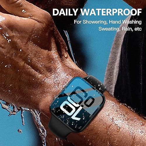 Miniatura 209 de Misxi [Paquete de 2] - Funda impermeable con botón para Apple Watch Series 6, SE, Series 5, Series 4 de 40 mm, funda protectora anticaídas de 1