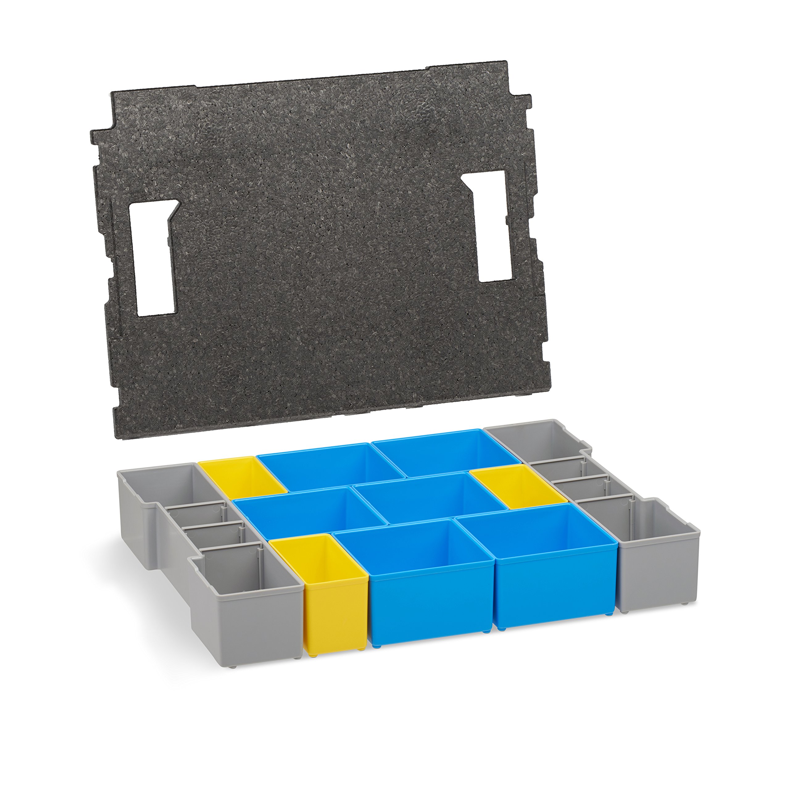 Caja organizadora de herramientas | L-BOXX 102 (gris) con juego de cajas interiores BC3 | Maletín de herramientas profesional vacío con accesorios