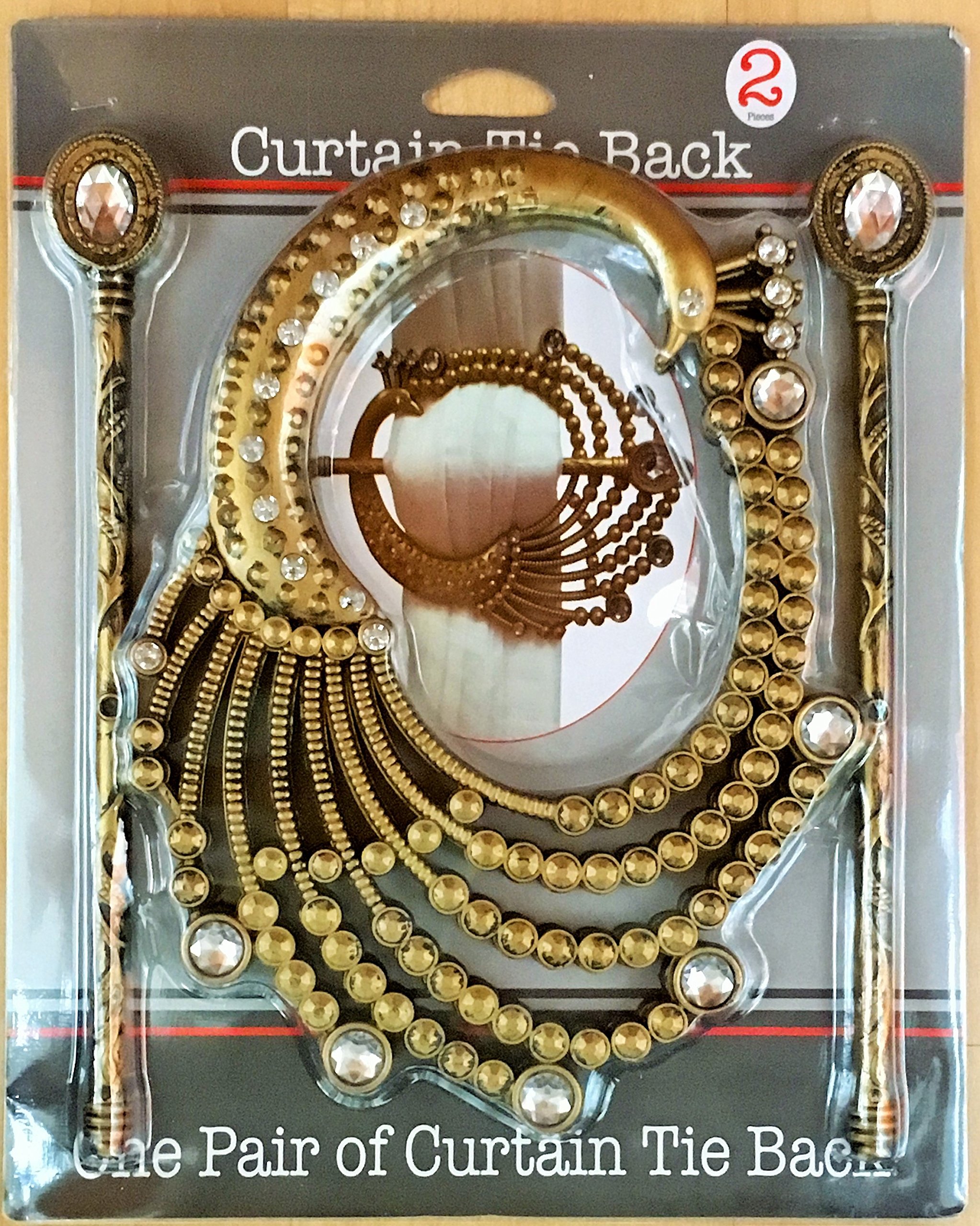 SALLY TEXTILES INC9403 Plastic Tieback Peacock, Copper