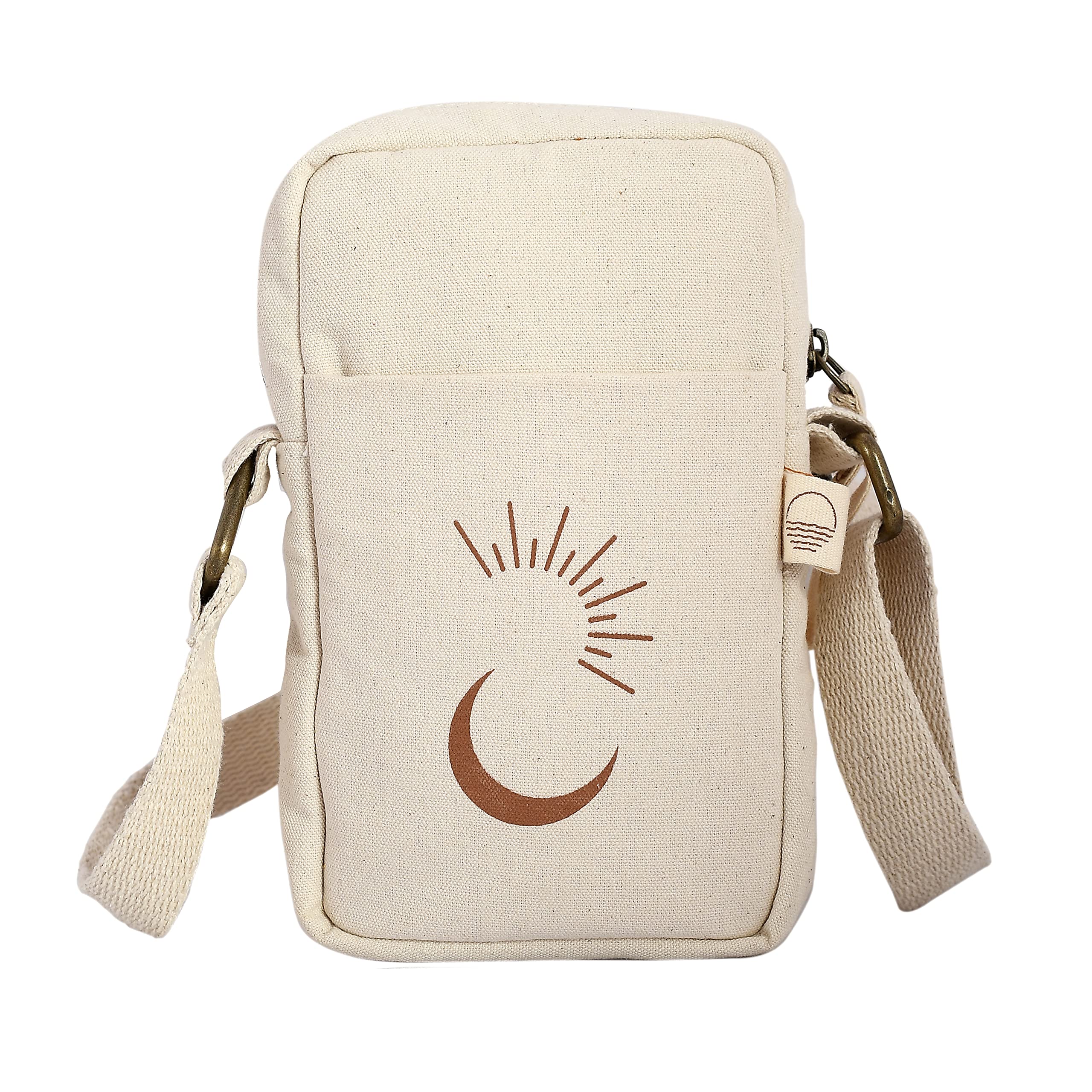 The Free Folk Unisex Crossbody Sling Mobile Cell Phone Holder Bag (Off-White) (B09W2FZ98D) Amazon Price History, Amazon Price Tracker