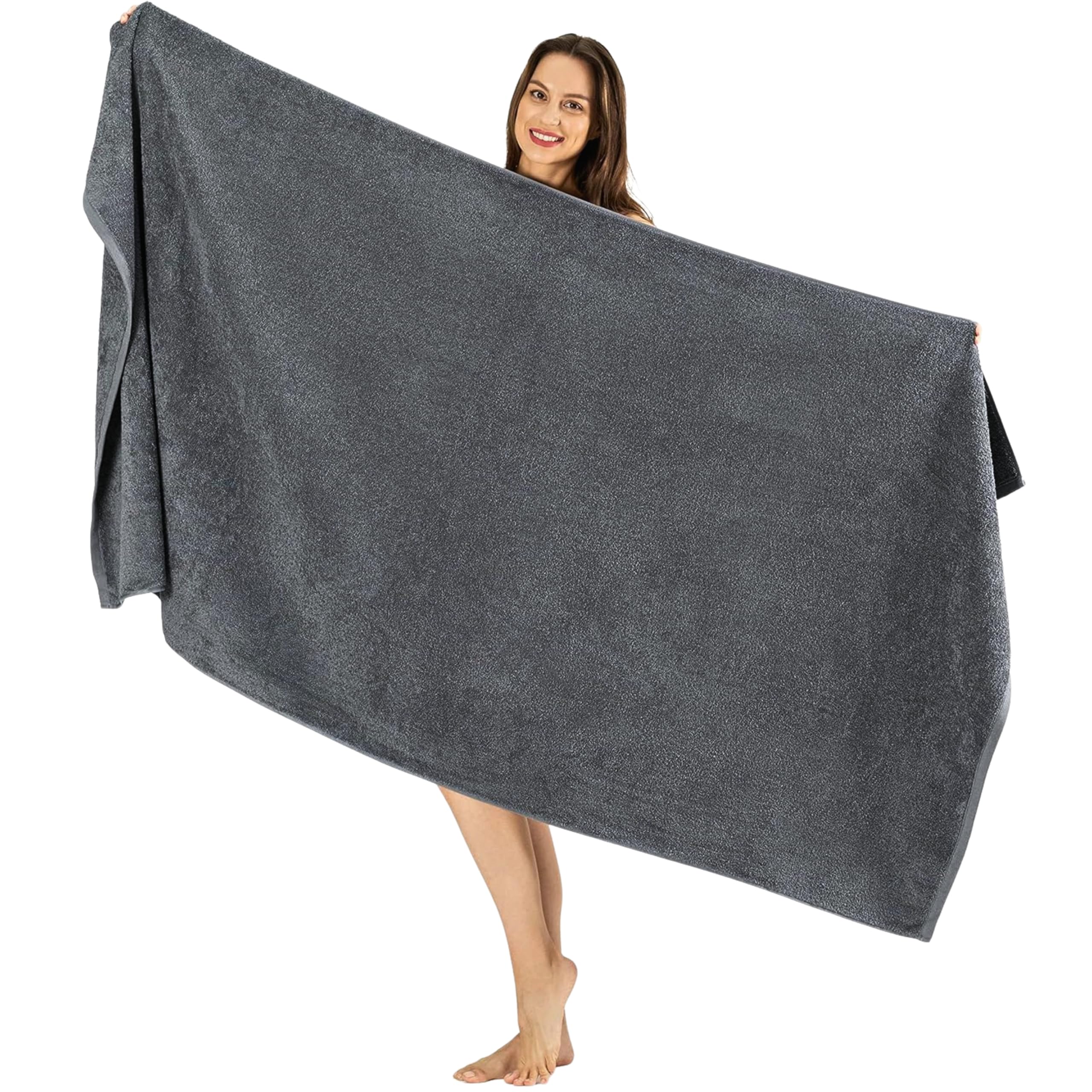 SALBAKOS Luxury 100% Turkish Cotton Bath Sheets 40x80 in Oversized Extra Large Bath Towels | Premium Hotel Quality Thick Soft Absorbent Turkish Towel