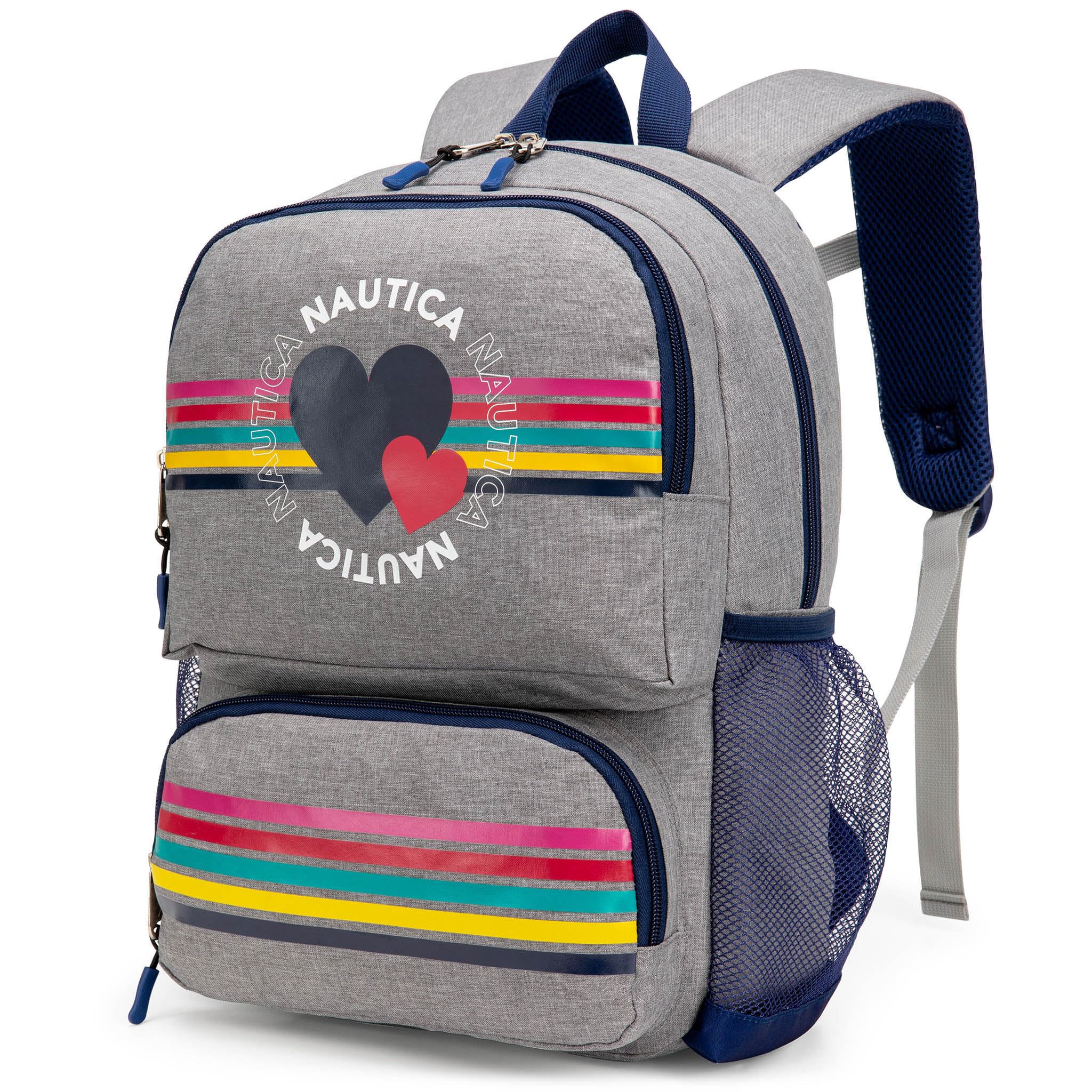 Nautica Backpack for Kids | Kindergarten, Elementary Children Backpack | 16" Tall | Hearts