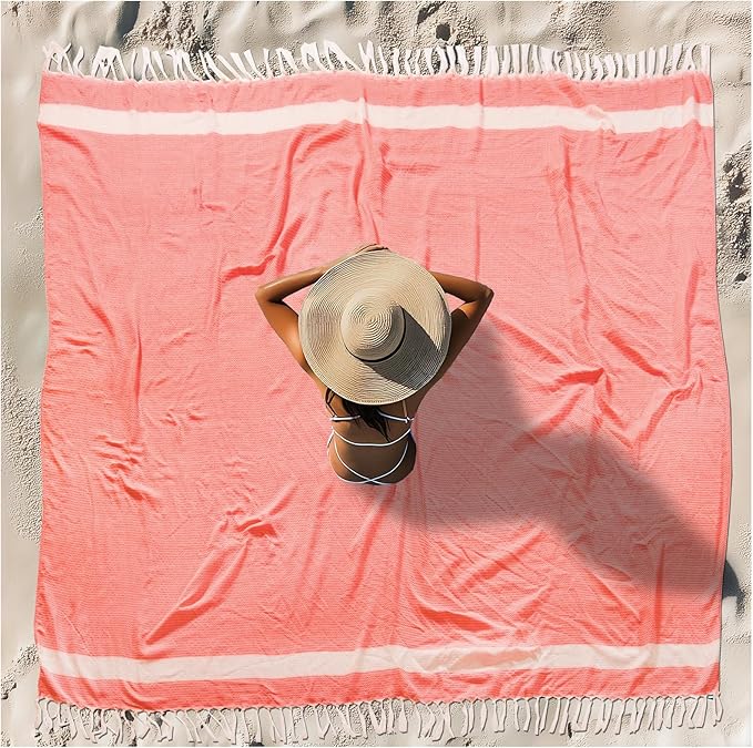 Oversized Turkish Beach Towel Blanket