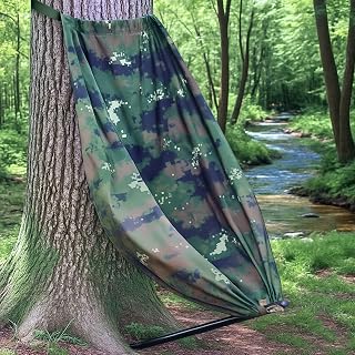 Hammock Chair, Lightweight, Portable Camo Tree Seat, Silent Swivel for Deer Hunt, Ground Hunts, Hunters Outdoor Hamock Shooting Chairs, Hunter Accessories, Gear, Essentials, Digital Print