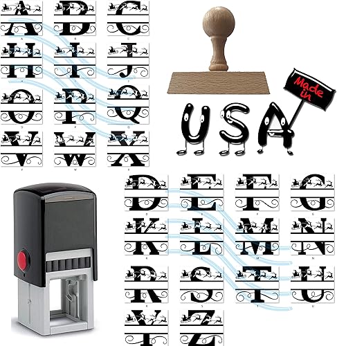 Miniatura 2 de Sello de dirección de Navidad con monograma autoentintado para Navidad, sello de dirección personalizado, más de 10 diseños (Navidad tres)