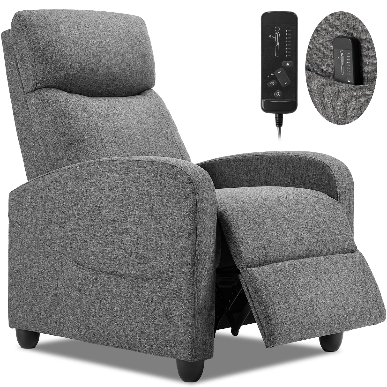Recliner Chair for Adults, Massage Reclining Chair for Living Room