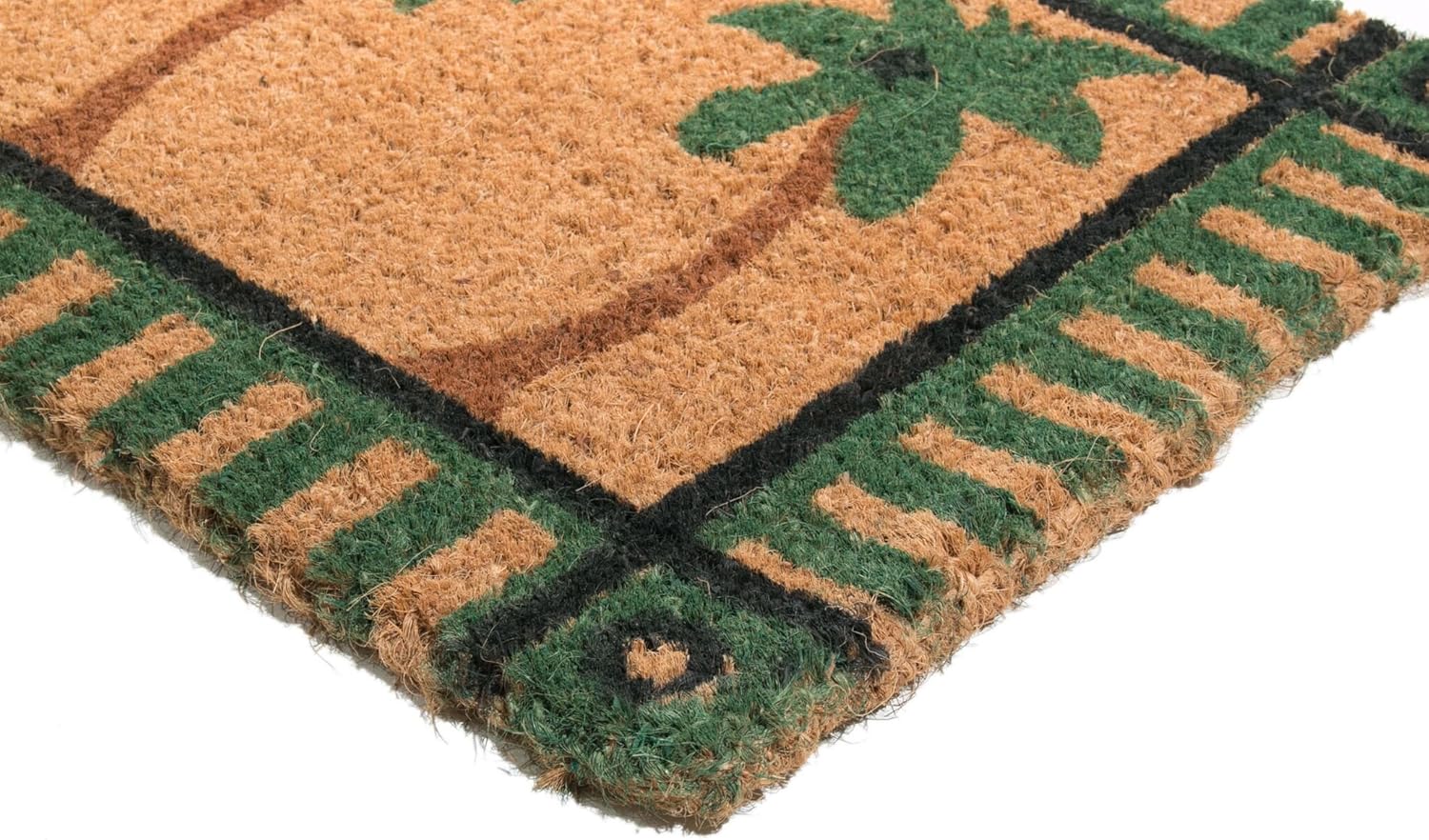 Decorated Coir Doormat, Palm Tree, 18 by 30-Inch
