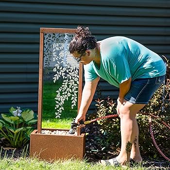 Amazon.com: Sunnydaze Wisteria Vines Outdoor Water Fountain