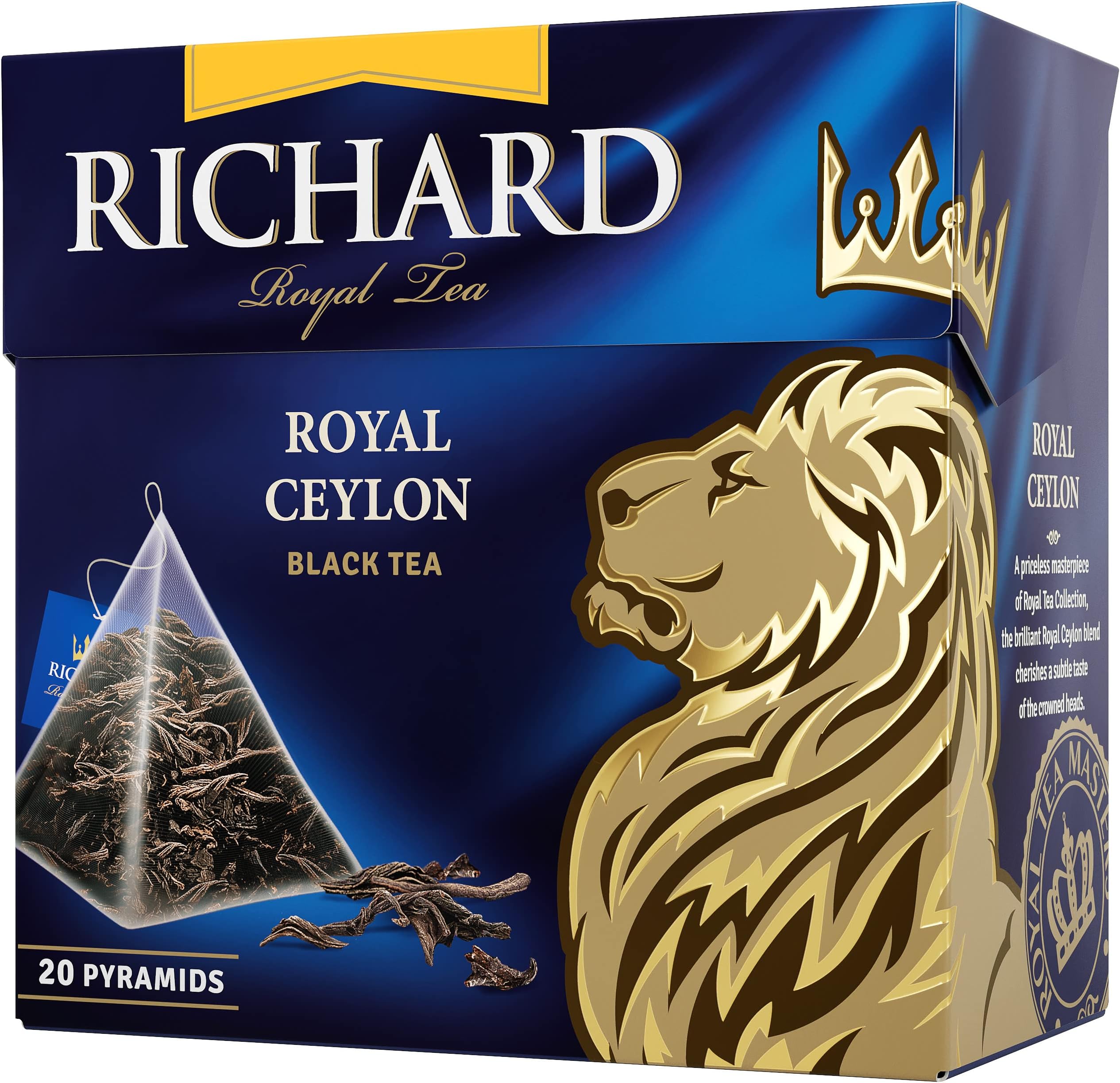 RichardRoyal Ceylon, black tea in pyramids, 20х1,7g