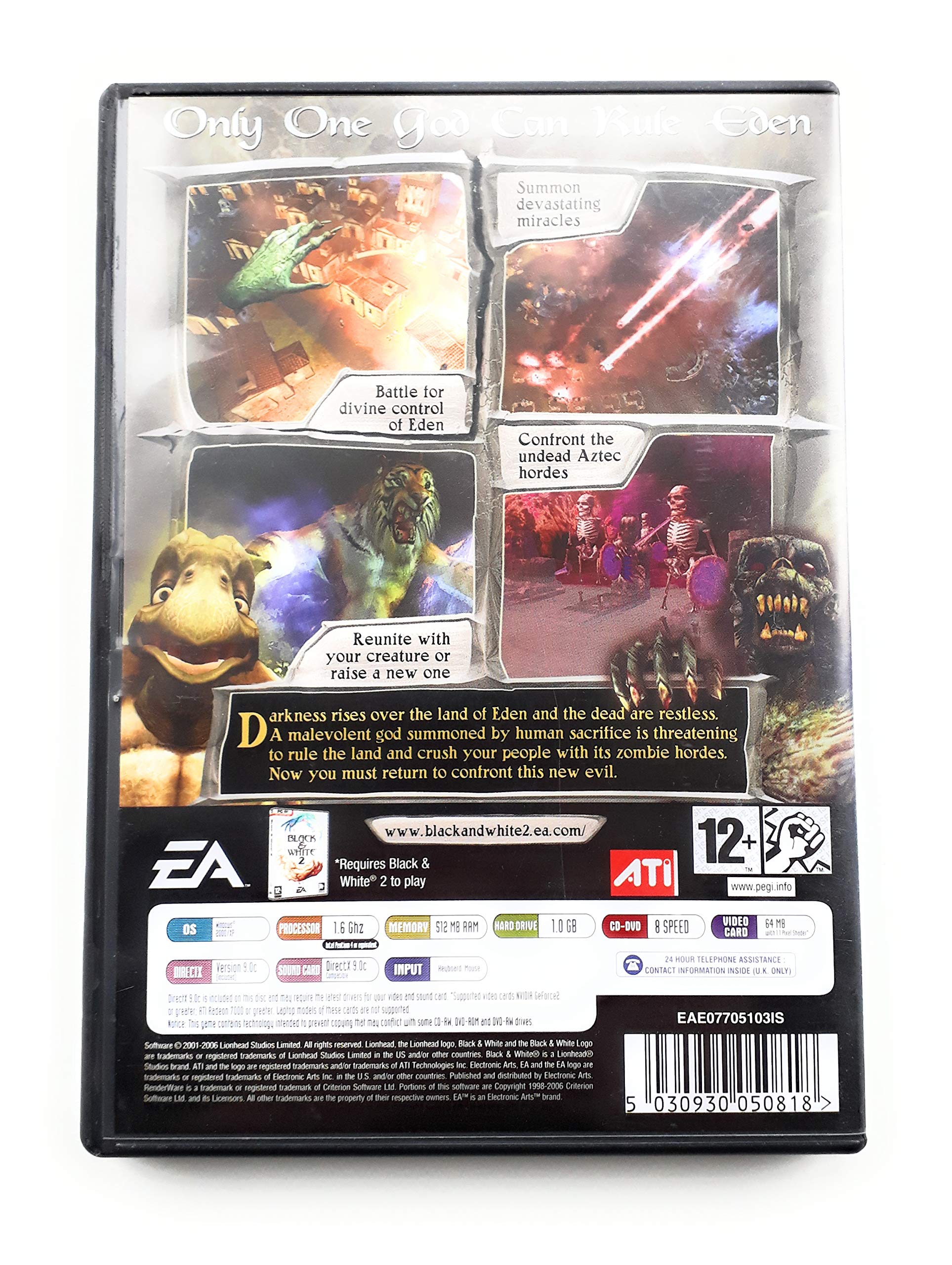 Black & White 2: Battle of The Gods Expansion Pack (PC DVD